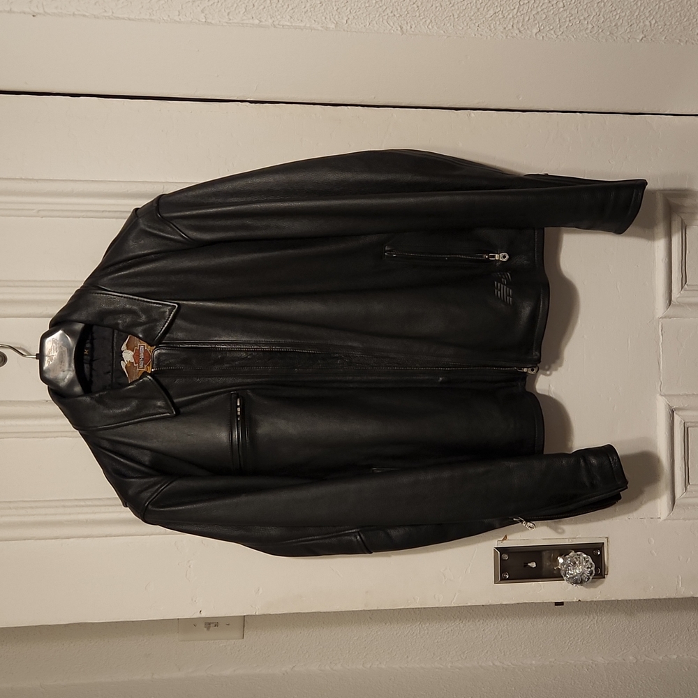 Mens HARLEY DAVIDSON Genuine Leather Jacket, Sz M